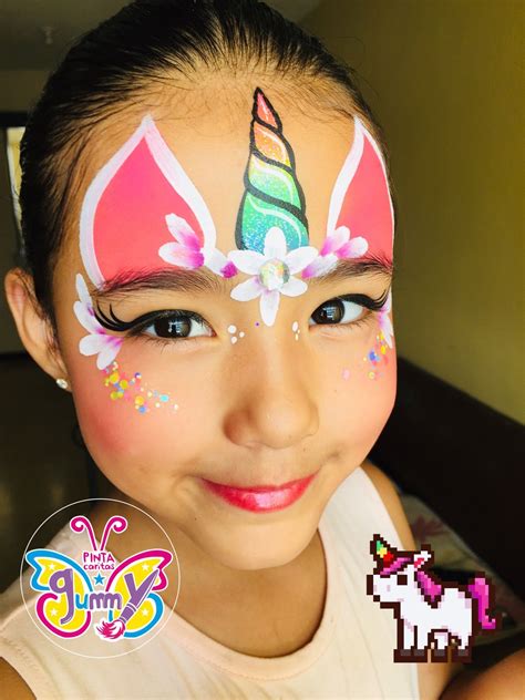 simple easy unicorn face paint